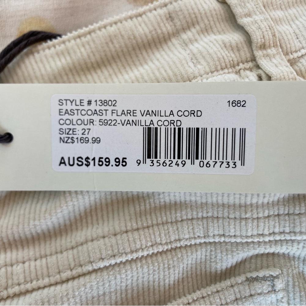 ROLLA'S Cream Eastcoast Flare Corduroy Pants - Picture 9 of 10